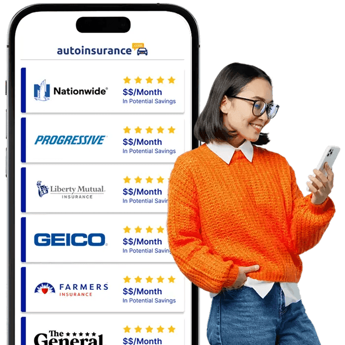 Woman comparing insurance providers