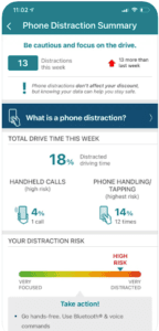 Phone distraction