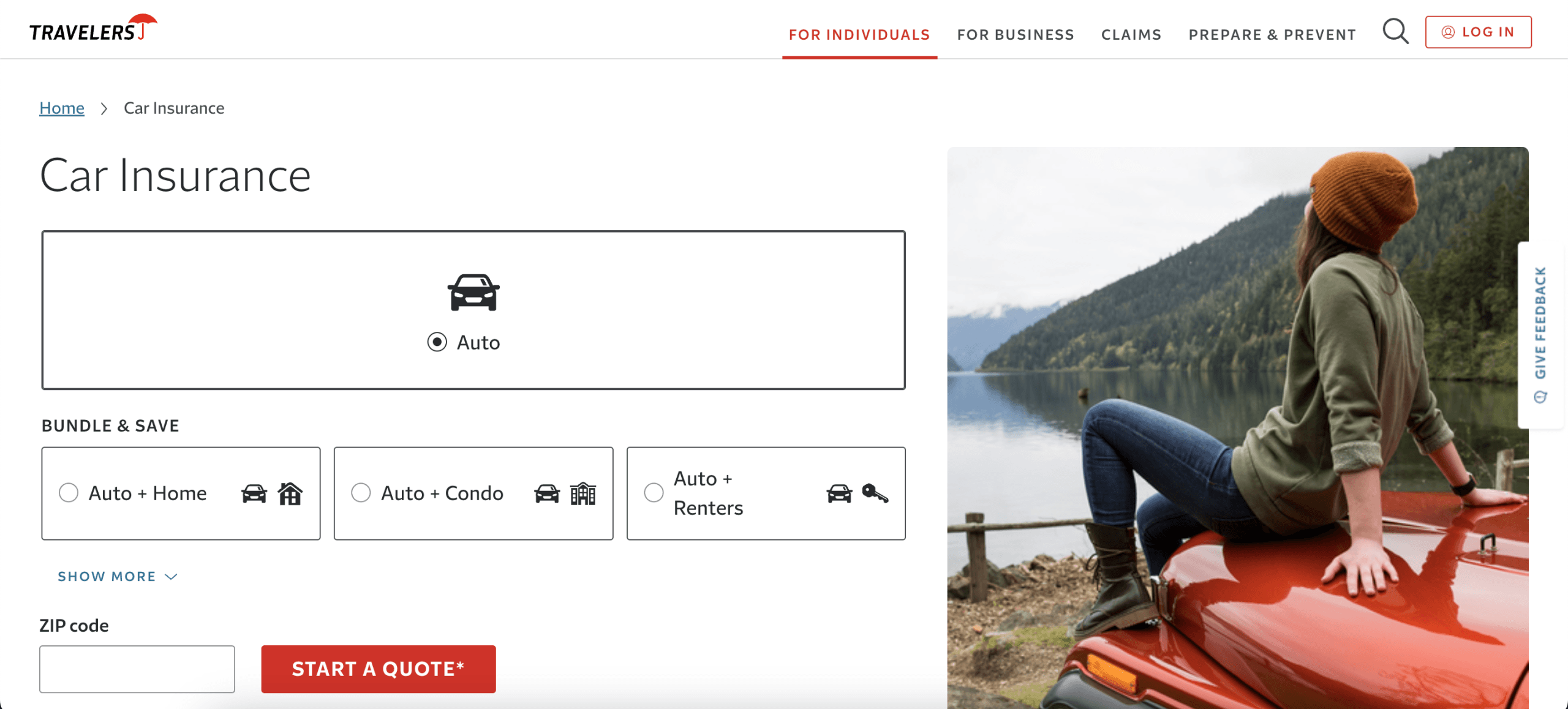Travelers Quote Home