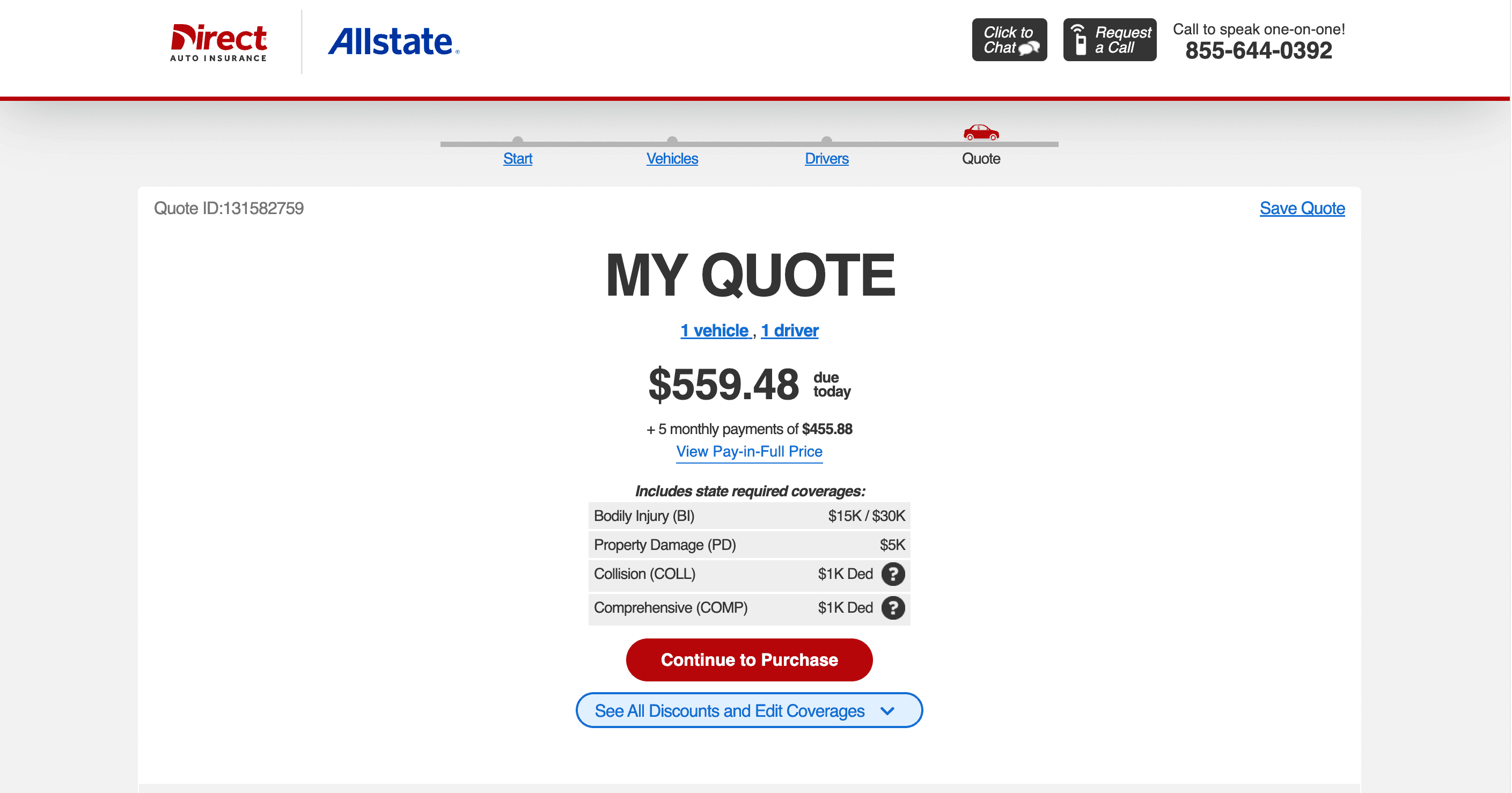 Direct Auto Quote