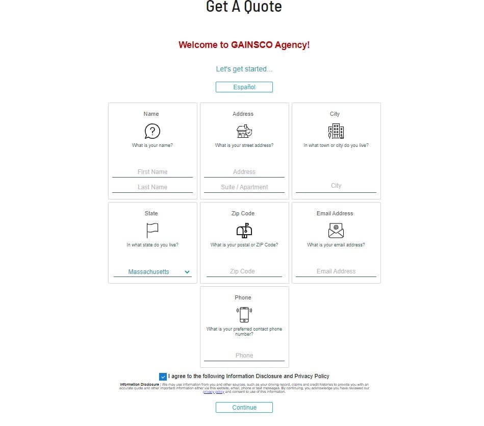 Get a Gainsco Quote