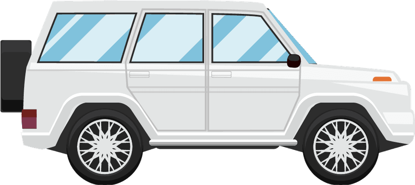 A white vehicle
