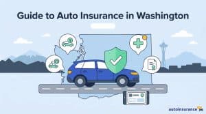graphic of a car in front of the washington map