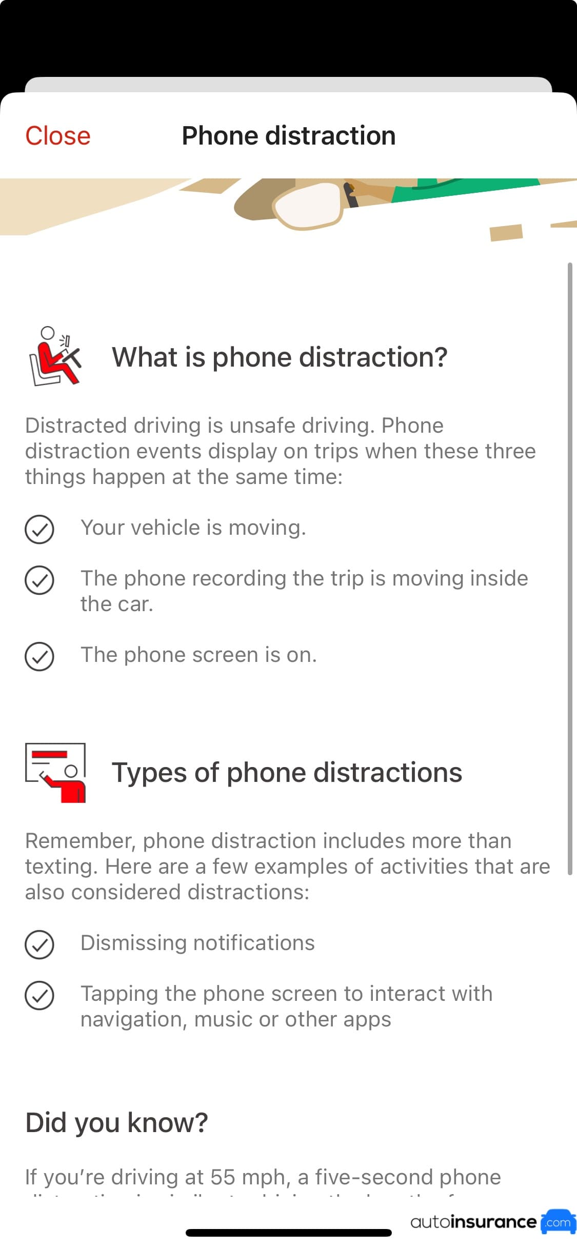 What is phone distraction