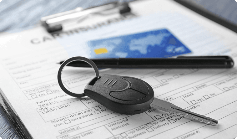 Car keys and documents