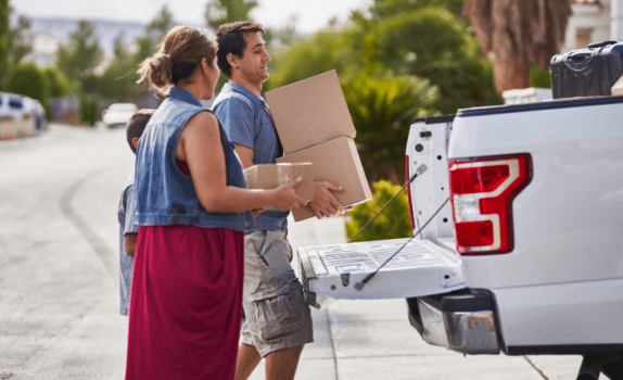 Unpacking a car
