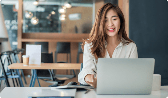 Woman on laptop