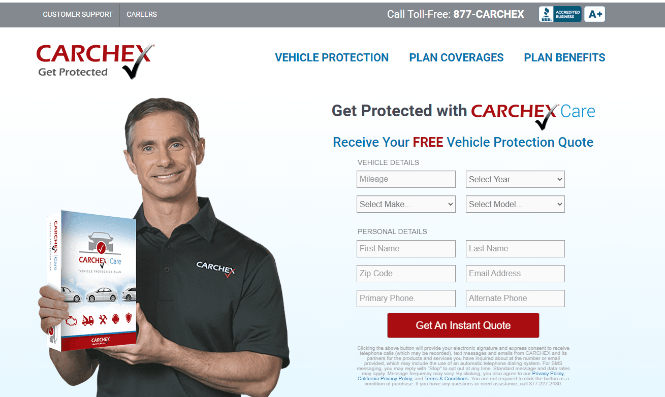 CARCHEX Free Vehicle Protection Quote