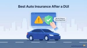 graphic of a car wtih icons above it