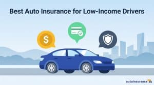 graphcic of a car with a money, credit card, and shield icon above it