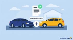 graphic of a blue and yellow car
