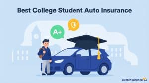 graphic of a car with a graduation cap on it
