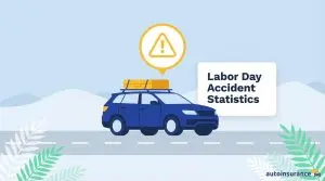 graphic of a car with things strapped to the roof and a caution icon above it