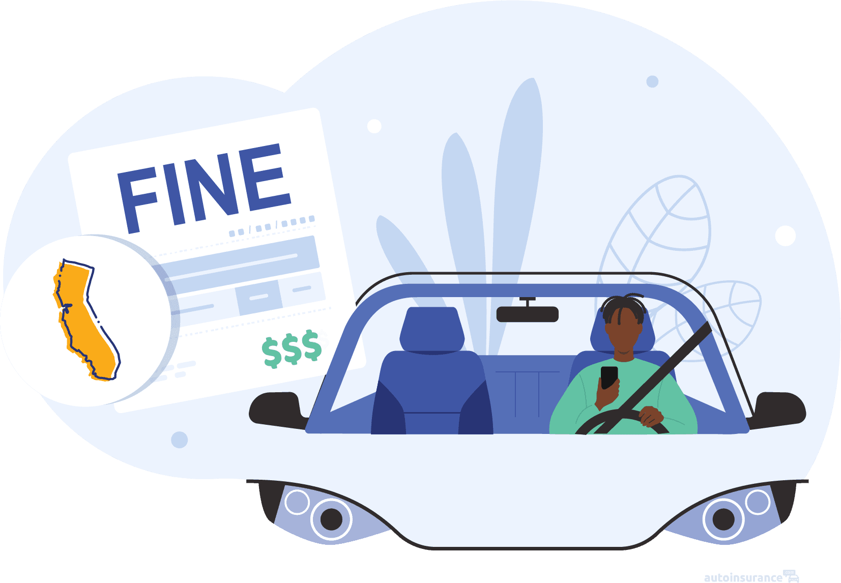 How Much Are Fines for Texting and Driving in California
