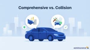 graphic of a car with 2 icons above showing different car accidents