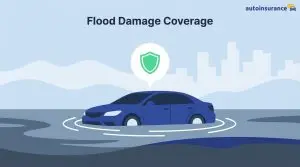graphic of a car in a flood
