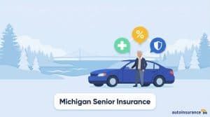 graphic of a car in front of a bridge with an older person in front of it