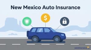 graphic of a car with icons above it