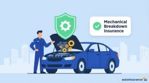 graphic of a mechanic standing in front of a car with the hood up