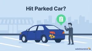 graphic of a car with damage marks on the back