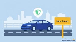 graphic of a car with a skyline in the background
