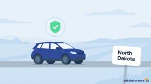 graphic of a car with mountains in the background