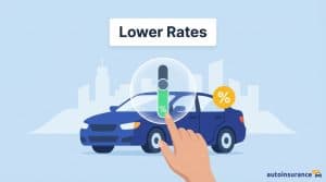 graphic of a hand pointing at a car