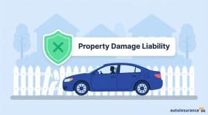 graphic of a car next to a broken picket fence
