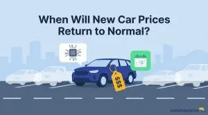 graphic of a car in a car sales lot