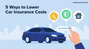 graphic of a car with icons above it