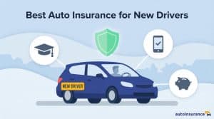 graphic of a car with icons above it