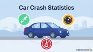 graphic of a car with icons above it