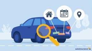 graphic of a car with icons around it