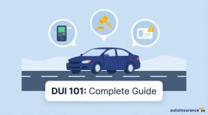 graphic of a car with icons above it