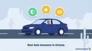graphic of a car with icons above it