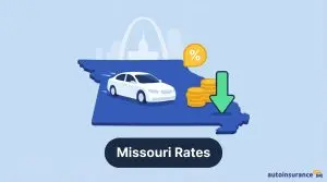graphic of a car on a map of missouri