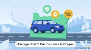 graphic of a car on a map of oregon