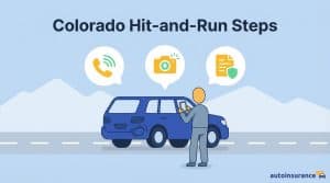 graphic of a person taking a picture of a car