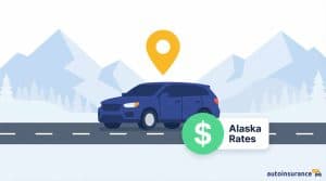 graphic of a car driving down a mountainous highway