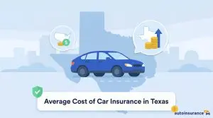 graphic of a car in front of a texas map