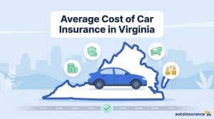 graphic of a car in front of a virginia map