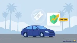 graphic of a car with a ticket icon above it