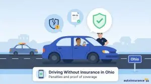 graphic of a car with a cop next to it
