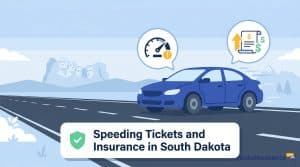 graphic of a car with mt. rushmore in the background