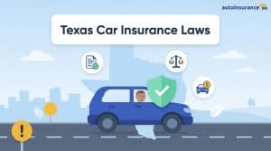 graphic of a car with a texas map in the background