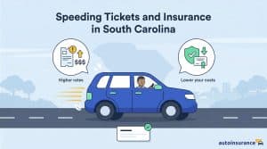 graphic of a car with a sc map behind it