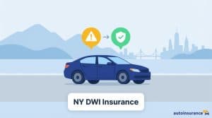 graphic of a car with mountains and a cityscape in the background