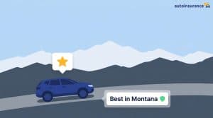 car in front of a backdrop of mountains