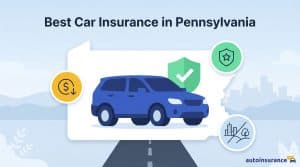 graphic of a car on a pa map