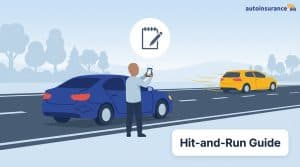 graphic of a person taking a photo of a car
